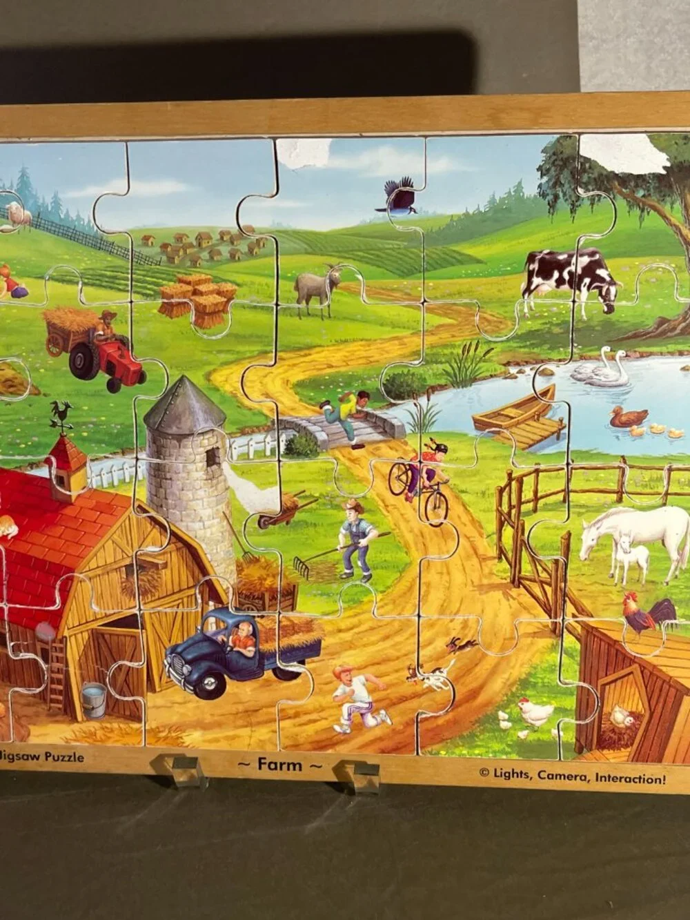 Vintage Rare Melissa & Doug Light Camera Interaction Farm 20 pc. Puzzle (2049)